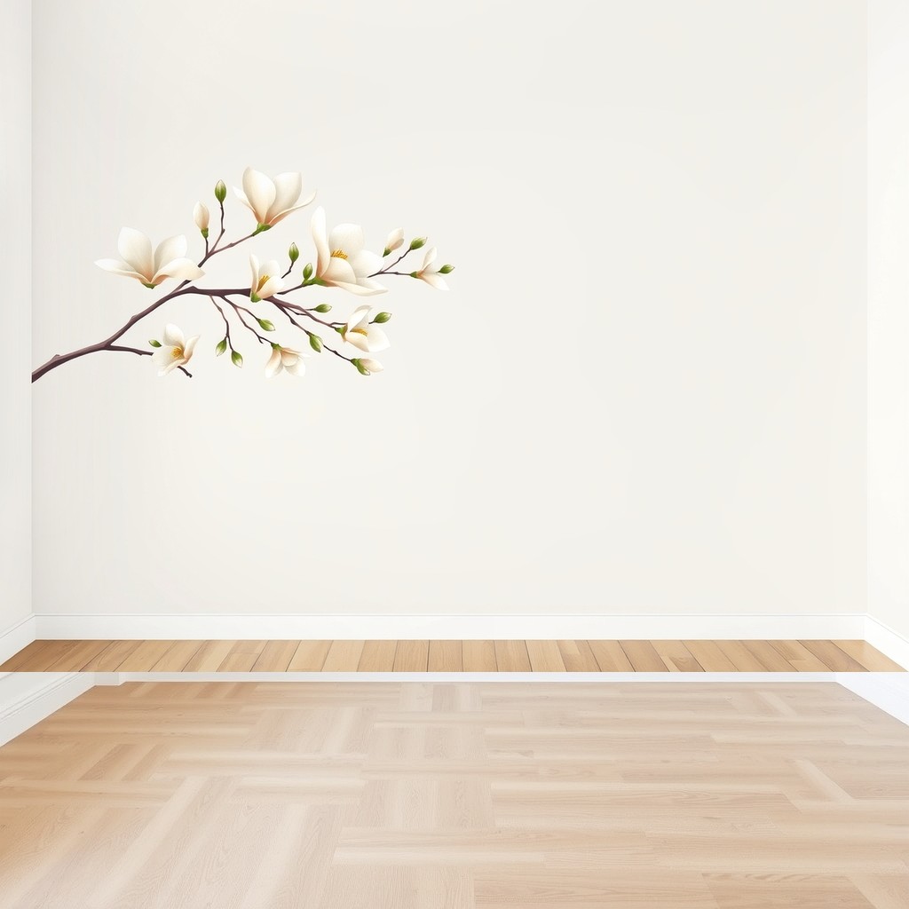 Magnolia Branch — Oversized Botanical Wall Mural