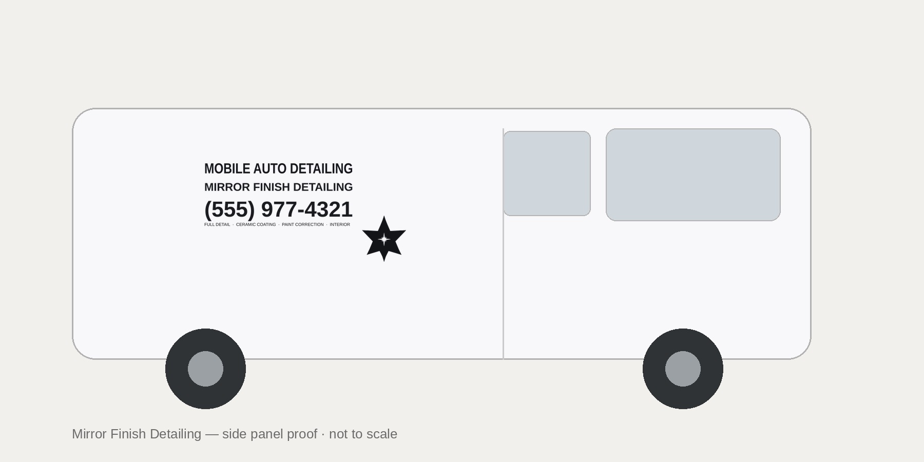 Mirror Finish Detailing van