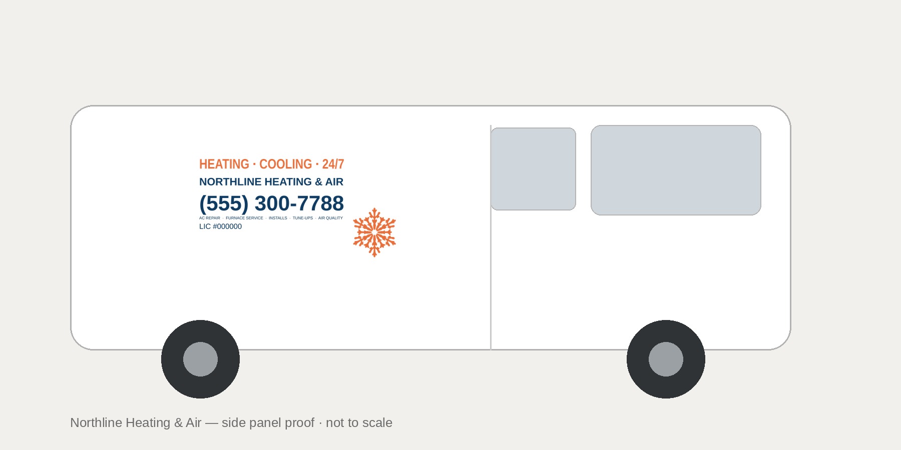 Northline Heating & Air van