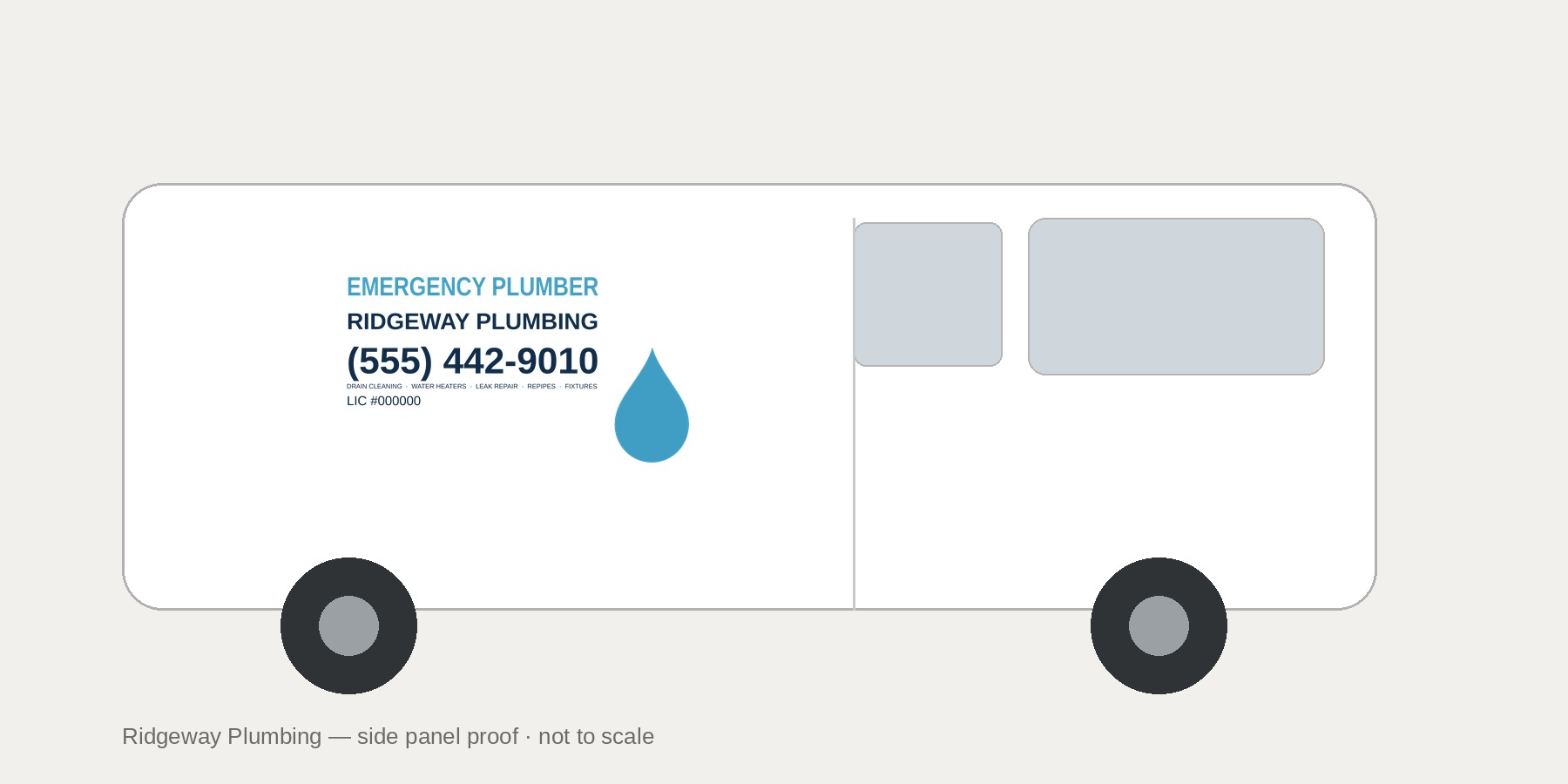 Ridgeway Plumbing van